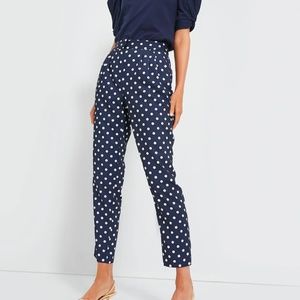 NWT ~ Tuckernuck Polka Dotted Pixie Pant Ladies size XXL Navy blue white ivory…